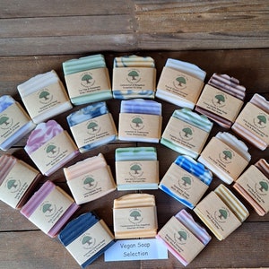 Handmade Natural Soaps or Shampoo & Body Bars. Cold Process Palm Oil Free Soap. Vegan Options. Paraben Free UK image 1