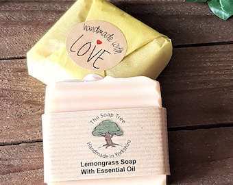 Vegan Lemongrass Shea Butter Soap: Handmade Natural Cold Process