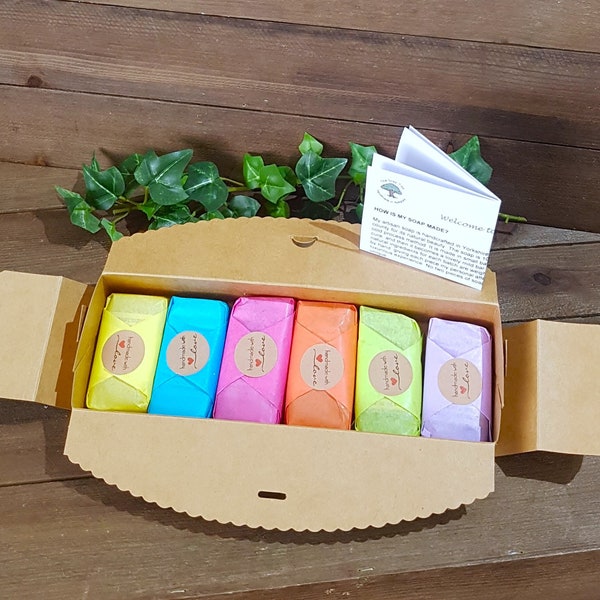 Handmade Soap Eco Gift Box - Choose your contents - Cruelty Free, Natural Soaps, Made in the UK