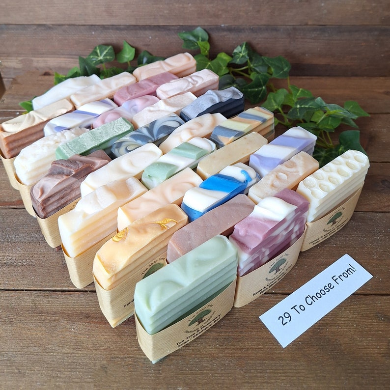 Handmade Natural Soaps or Shampoo & Body Bars. Cold Process Palm Oil Free Soap. Vegan Options. Paraben Free UK image 2