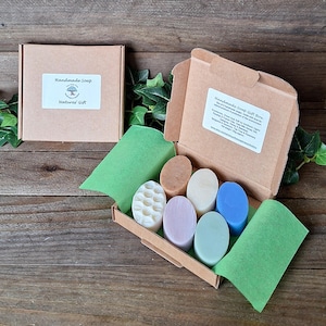 Handmade Soaps Gift Box: Cruelty-Free, Palm Oil Free, Natural Soaps (6 x 20g)