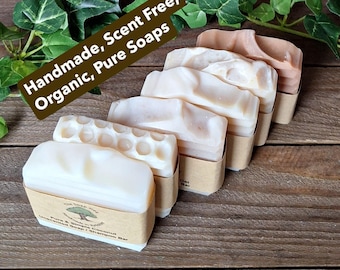 100% Organic Unscented Handmade Soaps, Fragrance Free All Natural. Made in Yorkshire UK.