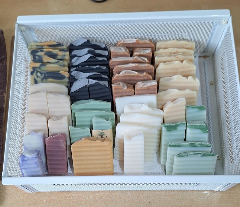 Handmade Soap Loaf Ends, Samples, Offcuts or Undersize pieces but good quality soap! - UK image 1