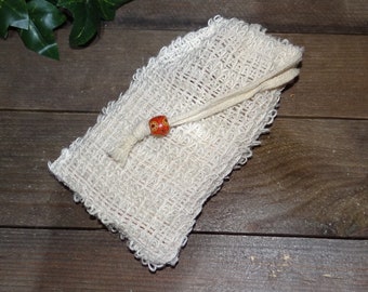 Natural Sisal Soap Saver Bag, Exfoliating Soap Pouch, Soap Storage Sack - Zero Waste - UK