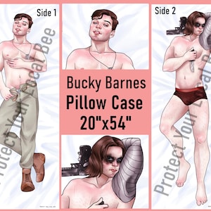 Bucky Barnes/ The Winter Soldier Dakimakura - Made to Order Body Pillow Case image 2