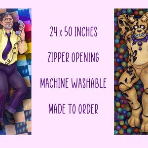 Spring Trap/Purple Guy Body Pillow — Made to Order Dakimakura image 3