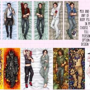 Bucky Barnes/ The Winter Soldier Dakimakura - Made to Order Body Pillow Case image 11