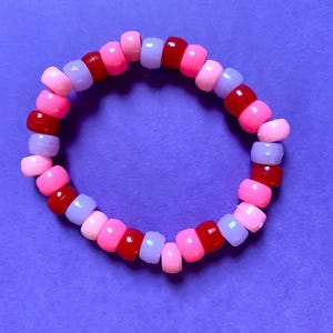Valentine Pony Bead Bracelet