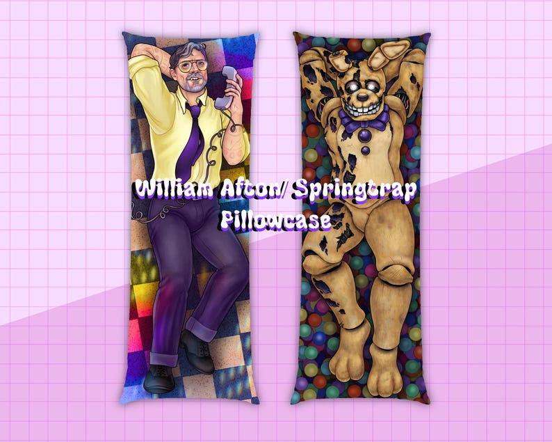 Spring Trap/Purple Guy Body Pillow — Made to Order Dakimakura image 2