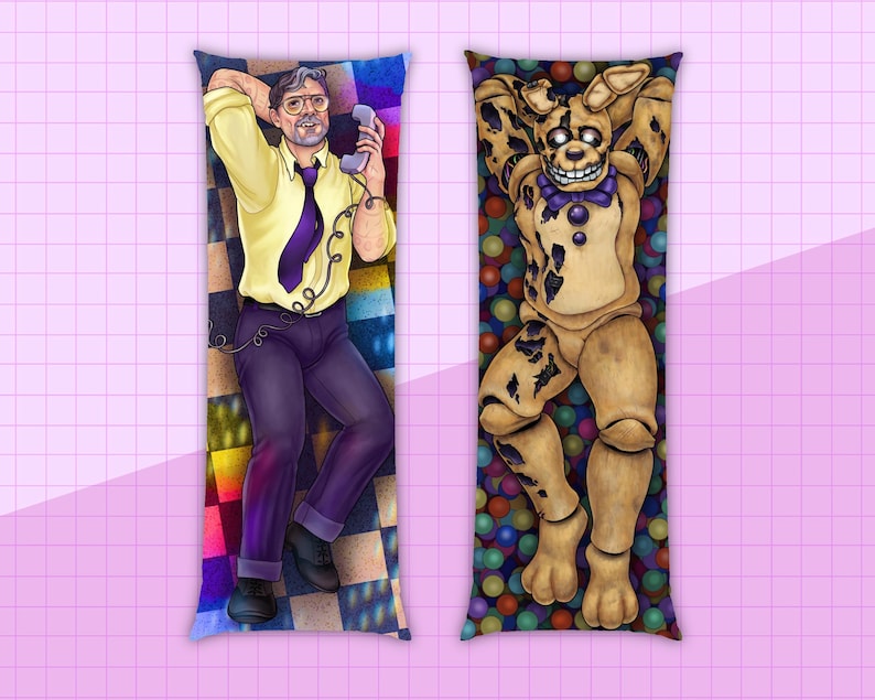 Spring Trap/Purple Guy Body Pillow — Made to Order Dakimakura image 1