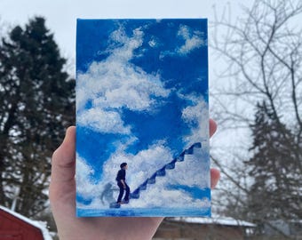 Truman Show Study #1 — 4x6 Acrylic Painting