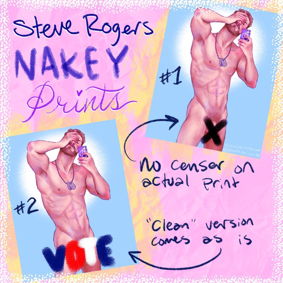 Steve Rogers Nude Mirror Selfie Captain America Chris Evans Inspired  Digital Fan Art Print 18 NSFW - Etsy UK
