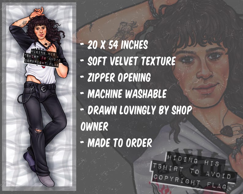 Steve and/or Eddie Dakimakura - Made to Order Body Pillow Case image 5