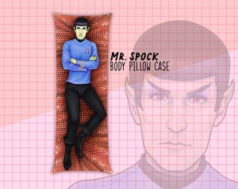 Mr. Spock Body Pillow Case — Made to Order Dakimakura