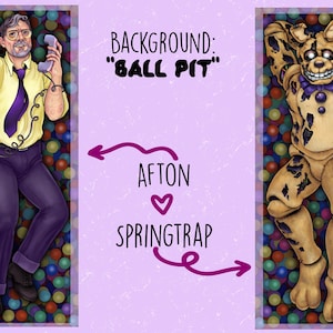 Spring Trap/Purple Guy Body Pillow — Made to Order Dakimakura image 8