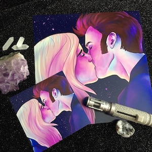 Diez besos de rosas: impresión inspirada en Doctor Who