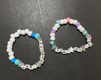 Ice Skating Anime Bracelet Beaded Accessories