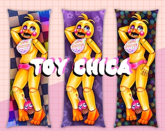 Five Nights Toy Chica Body Pillow Case — Made to Order Dakimakura