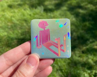 Prismo Holographic 2" Square Pin