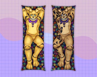 Spring Bonnie/ William Afton Body Pillow — Made to Order Dakimakura
