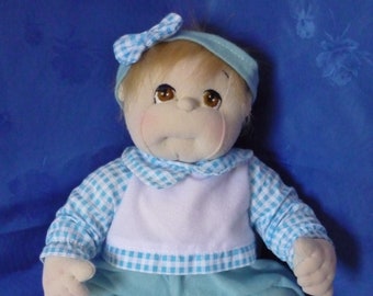 Doe - hand sewn soft sculptured baby doll