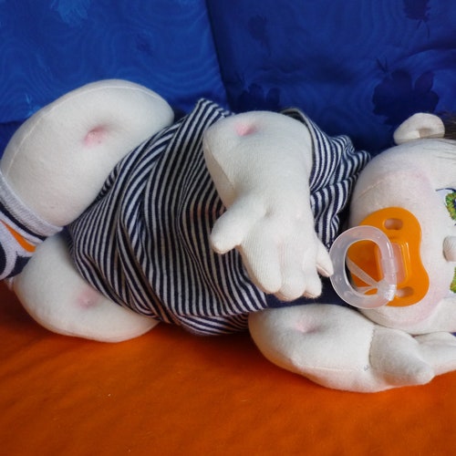 Benjamin - hand sewn shops soft sculptured baby doll