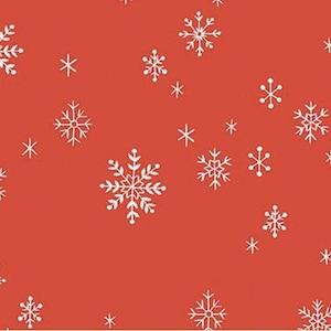 Red Flannel, Double napped flannel in Red, Northern Lights, Let in Snow in red, Flannel by the yard, Christmas flannel, Quilting Flannel,