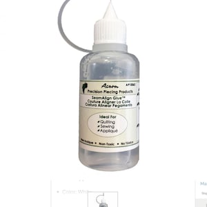Acorn Seam Align Glue 1 oz, temporary  basting glue, heat activated glue, sewing glue, seam glue, temporary glue