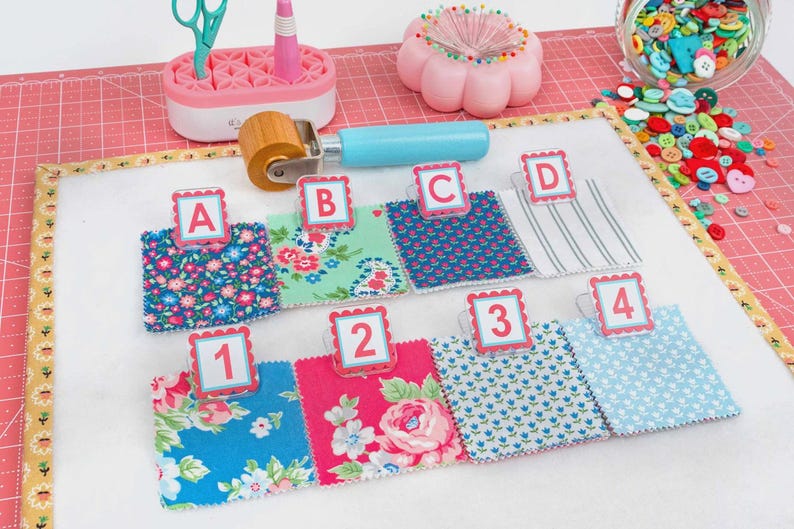 Pink Alphaclippies by It’s Sew Emma, 36 Alphabet and Number Clips for ...