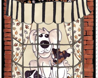Loralie Designs Dog Window Panel