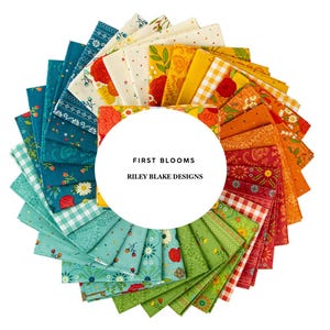 First Blooms Fat Quarter Bundle by Riley Blake Designs 31 Piece Quilting Cotton Fabric Gift for Her Sewing Craft