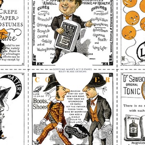 Halloween Quilt Panel: Riley Blake Costume Makers Ball Fabric