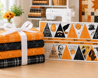 Costume Makers II Halloween Fabric Bundle Panel & 4Fat Quarters Riley Blake
