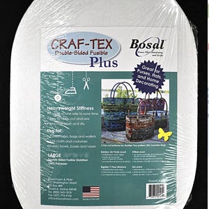 Fusible Bag Stabilizer Oval Inserts: Craf-Tex 12x18 for Camden Bag