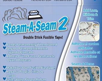 Steam A Seam Fusible Bias Tape: Double Sided Sewing Tape