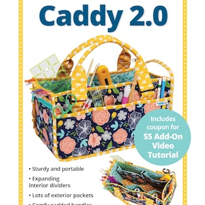 Catch All Caddy 2.0 By Annie | Sewing Bag Pattern + Fat Quarter | Free Shipping | Gift for Quilters & Sewists