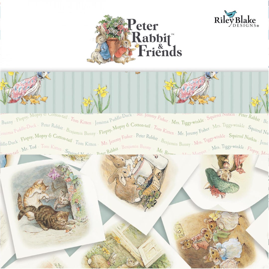 Peter Rabbit & Friends™ Fat Quarter Bundle, 21pcs/bundle, FQ Bundle ...