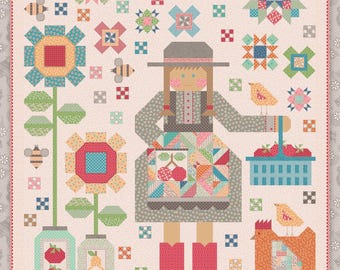 Farm Girl Quilt Pattern by Lori Holt (72x88 Inches)