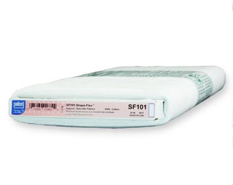 Pellon Shape-Flex SF101 Fusible Interfacing: 100% Cotton Woven - 20in x 1yd