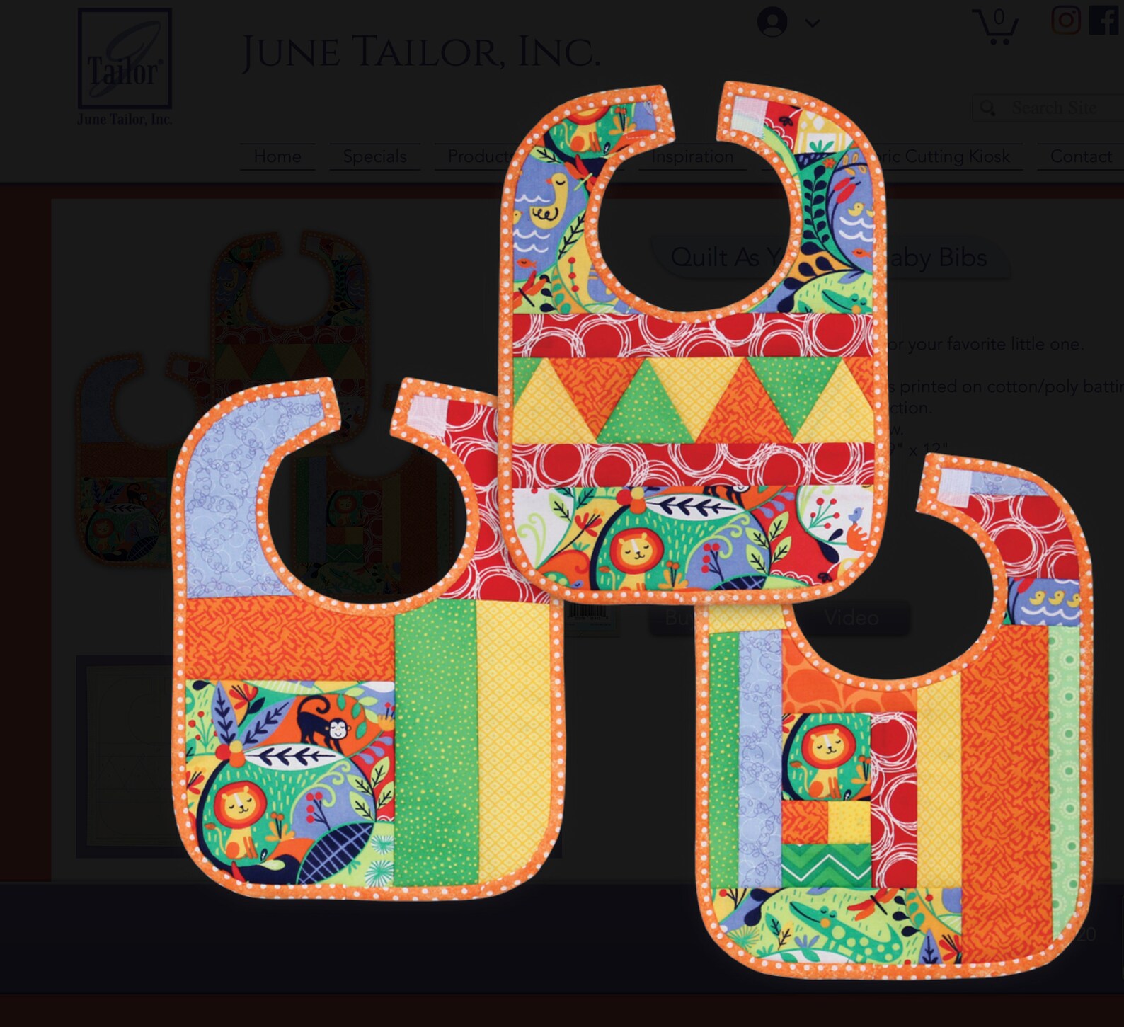 Quilt As You Go Baby bibs June Tailor Quilt kits Beginners Etsy