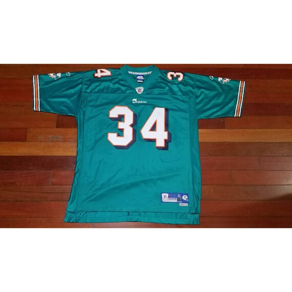 vtg Mens Reebok Miami Dolphins Ricky Williams NFL