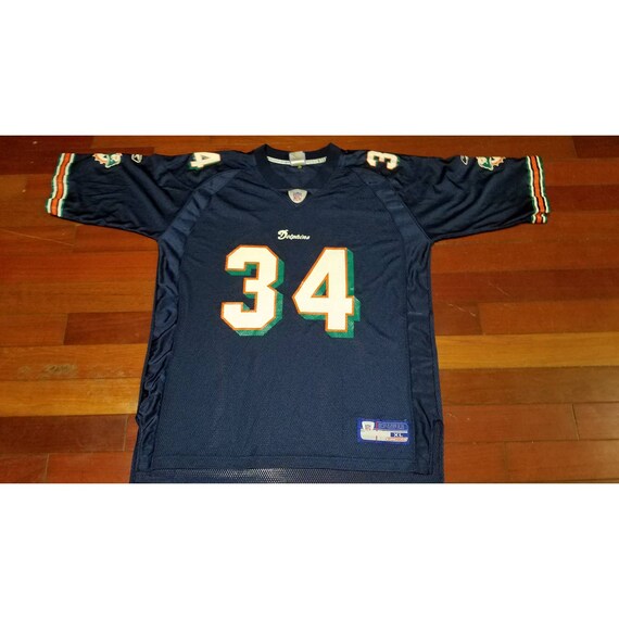 vtg Mens Reebok Miami Dolphins Ricky Williams NFL