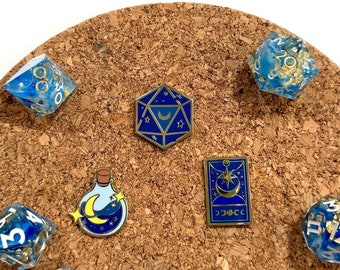 Celestial D&D, Fantasy, Hard Enamel Pin, hailiiz