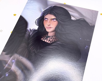 Yennefer, Witcher, Art Print, hailiiz