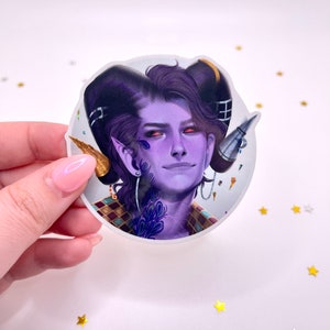 Mollymauk, Glitter Sticker, hailiiz