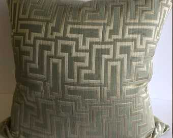 Greek Key Euro Satin Pillow Covers