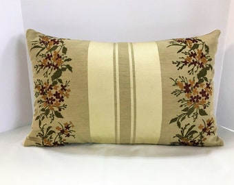 Charming embroidered lumbar pillow cover