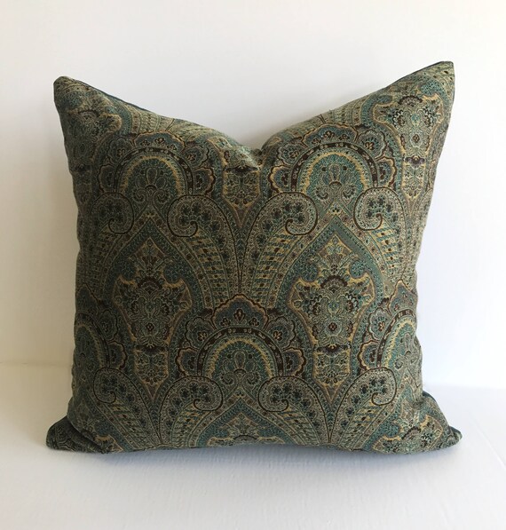 Teal Gold Black Bohemian Pillow Covers Etsy