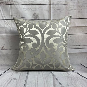 20” Damask satin pillow cover