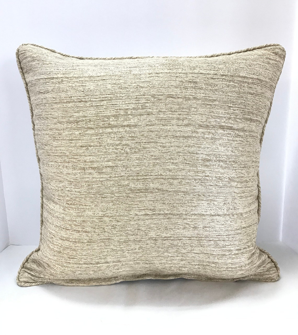 Sumptuous Neutral Crushed Velvet Decorative Pillow Etsy